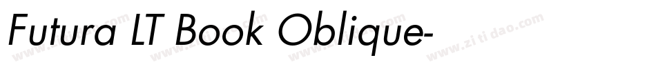 Futura LT Book Oblique字体转换